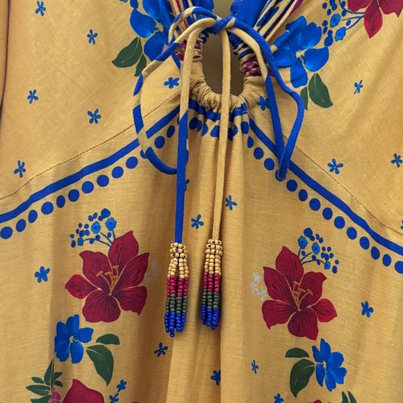 FARM Rio Yellow Floral Dress - Picture 4 of 10